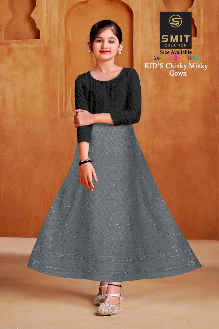 CHINKY MINKY Festive Wear Wholesale Kids Gown Collection